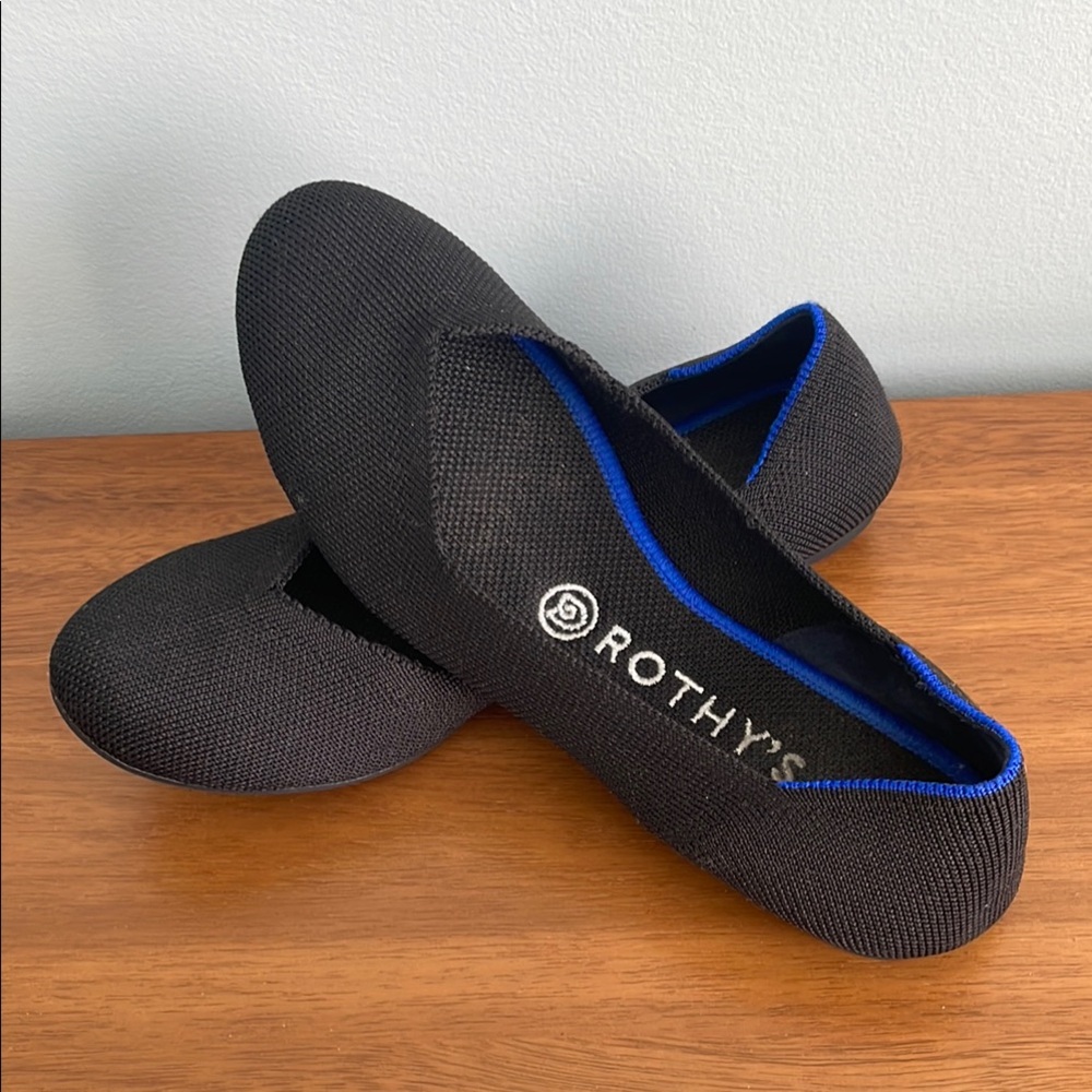 Rothy's The Flat in Black - size 7.5